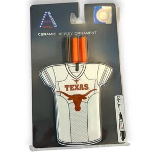 Texas Longhorns Ceramic Color Me Ornament With Markers Hook Em TSA